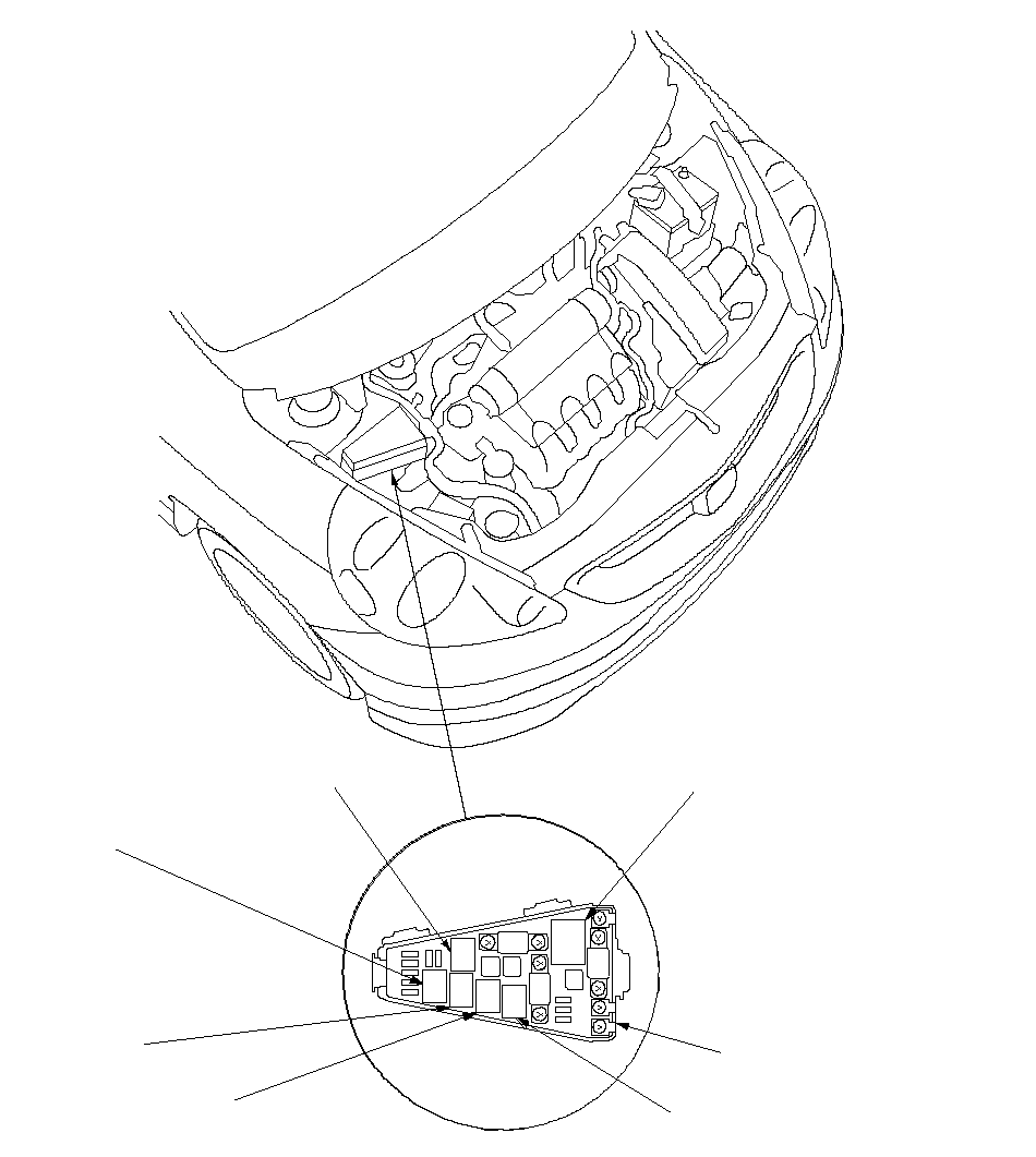 Relay and Control Unit Locations - Engine Compartment